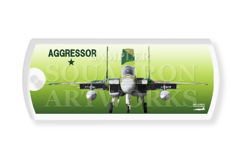 ドッグタグキーホルダー 航空自衛隊 JASDF F-15DJ イーグル Front View