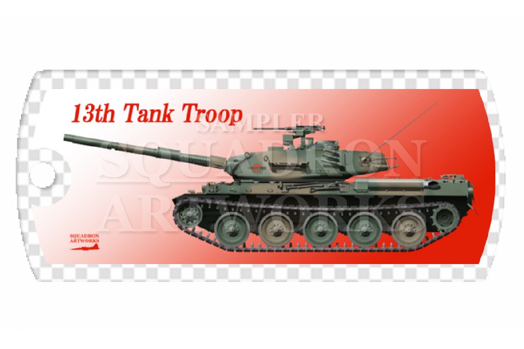 ドッグタグキーホルダー 74式戦車 Type74 中部方面隊 第13旅団 第13