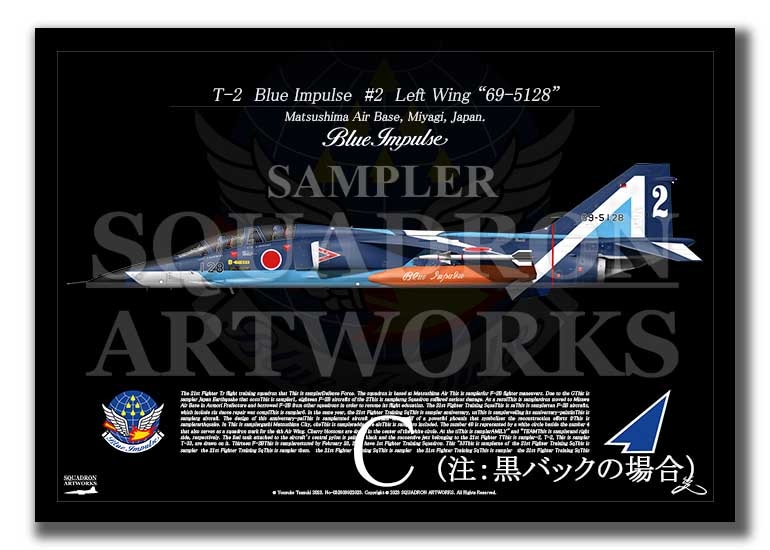 T-2 ブルーインパルス 2番機 “69-5128” （A2サイズ Prints