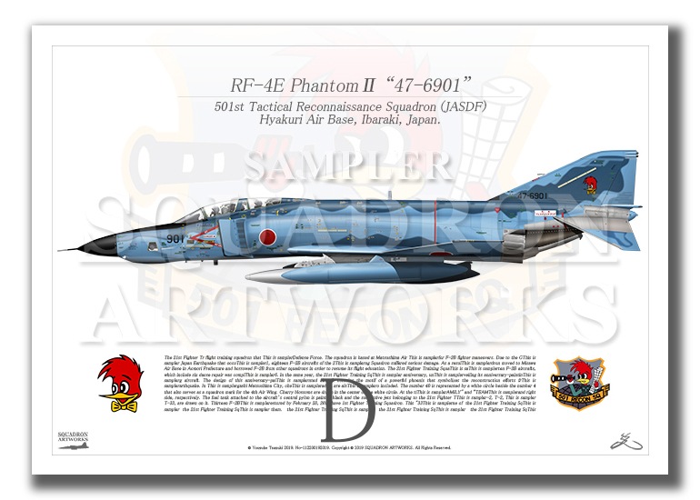 RF-4E ファントムⅡ 第501飛行隊 “47-6901” 洋上迷彩 （A4サイズ