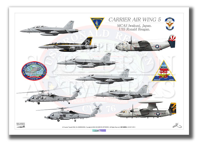 CVW-5, MCAS Iwakuni, USS Ronald Reagan 20249ver3 Print)