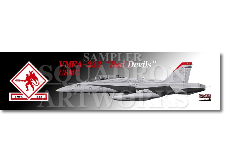涼感クールマフラータオル F/A-18D Hornet VMFA-232 “Red Devils