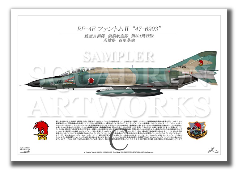 RF-4E ファントムⅡ 第501飛行隊 “47-6903” （A3サイズ Profiles