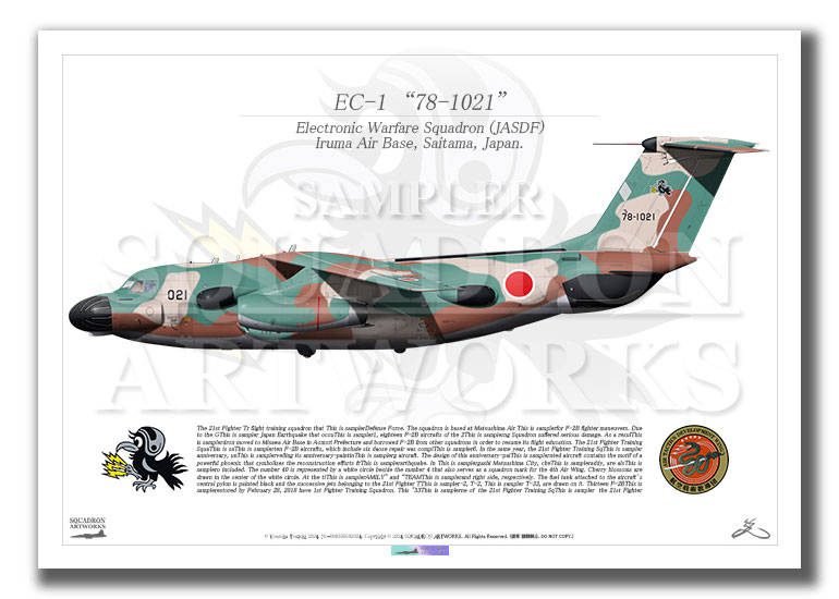 EC-1 航空戦術教導団 電子作戦群 電子戦隊 “78-1021” （A4サイズ