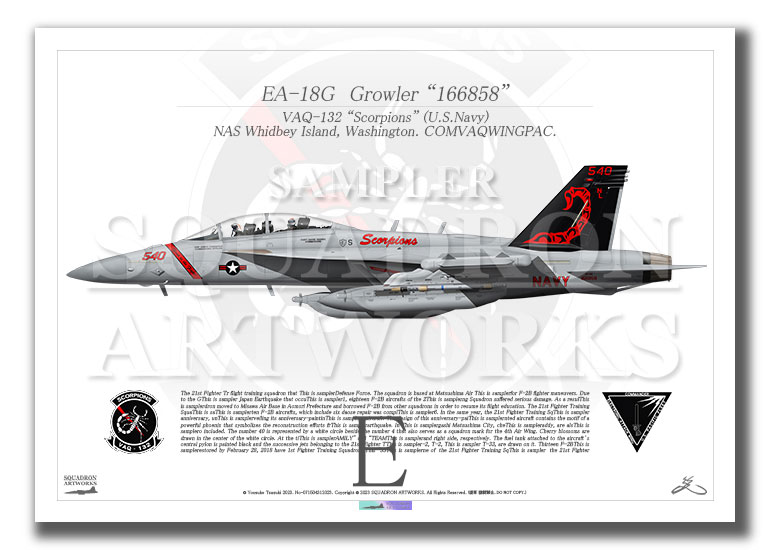 EA-18G グラウラー VAQ-132 “スコーピオンズ” 2023 Showbird