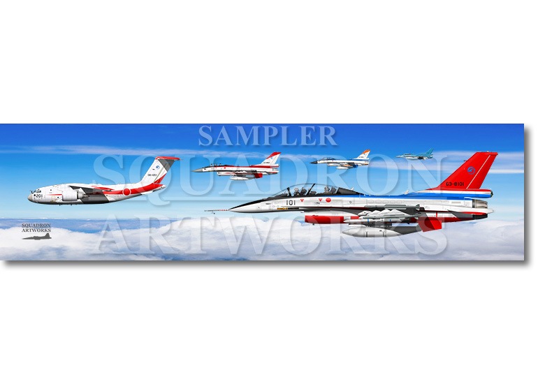 ステッカー】 ADTW 飛行開発実験団 F-2 C-2 “AIRBORNE