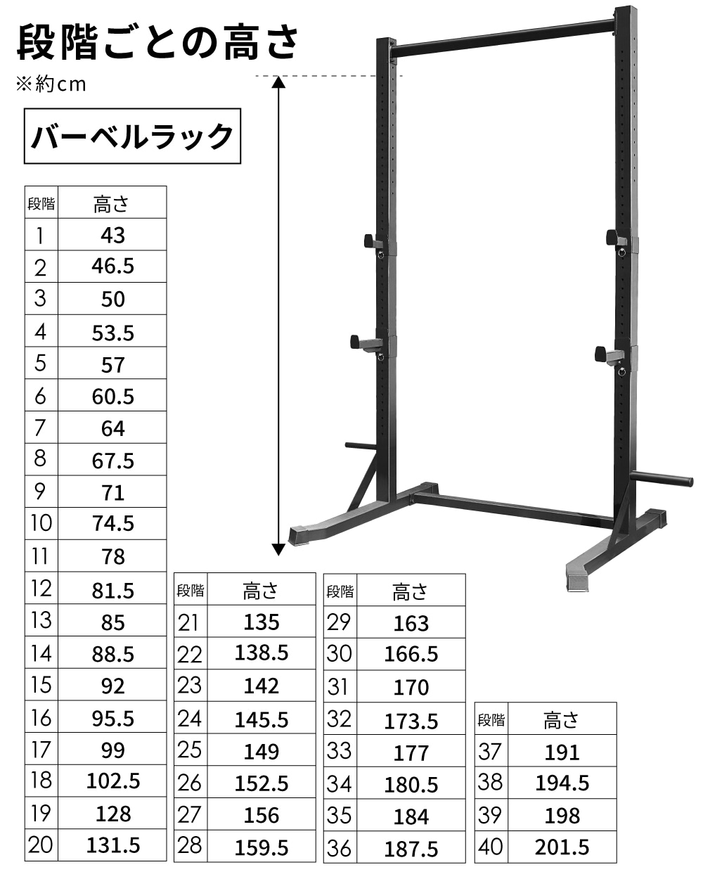 ハーフラック パワーラック バーベルトレーニング バーベルスタンド