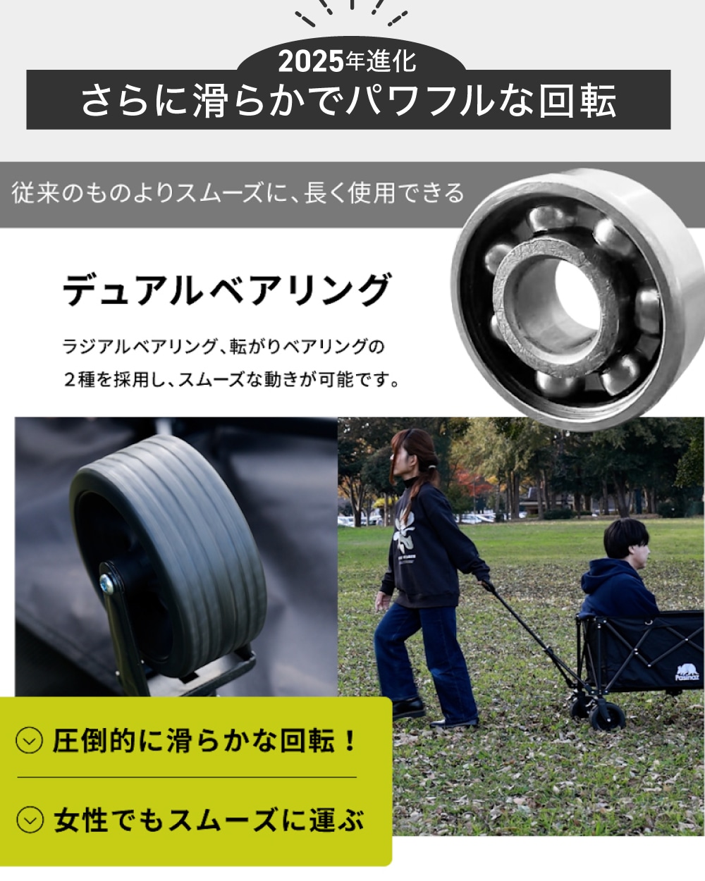 アウトドアワゴン キャリーワゴン 耐荷重180kg 大容量 211L キャリー
