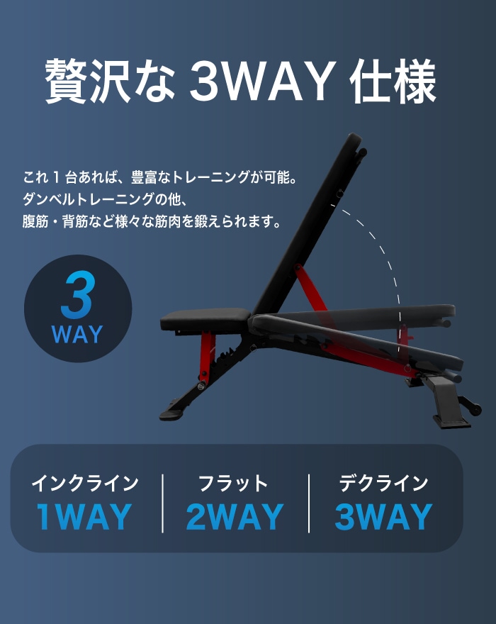 BARWING(バーウィング) 3WAY トレーニングベンチ プロモデル
