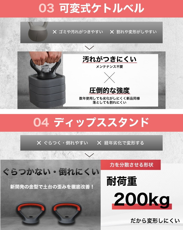 【新品】ダンベル 可変式 20kg 2セット 4way ケトルベル バーベル Amazon | 【ケトルベルにもなる】 TOP FILM ダンベル 可変式