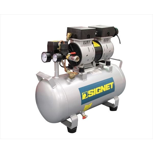 【送料無料】65700 SIGNET シグネット エアーコンプレッサー（30L）　低音 軽量 オイルレス 【送料無料】