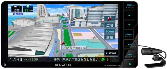 MDV-D708BTW ケンウッド フルセグ 7インチ 200mm ハイレゾ音源 Bluetooth DVD USB SD ナビ KENWOOD 【送料無料】