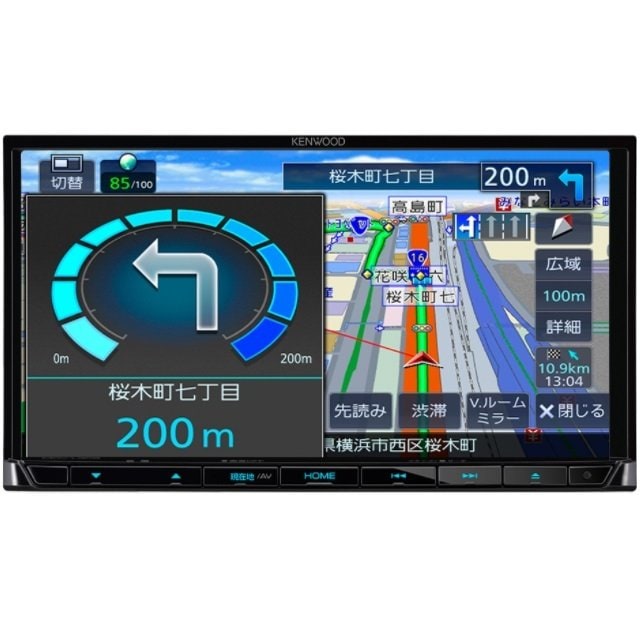 MDV-L308 ケンウッド カーナビ 彩速ナビ 7インチVGA 180mm 2DINサイズ AV一体型 カーナビゲーション