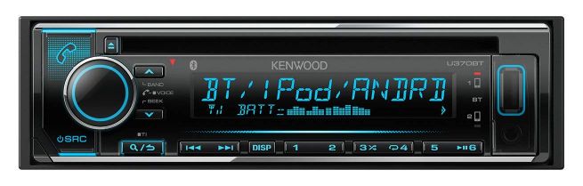 U370BT CD USB iPod Bluetoothレシーバー MP3 WMA AAC WAV FLAC対応 1DINデッキ 【送料無料】