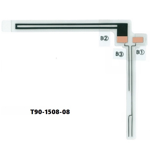 【純正品】 ケンウッド 《ネコポス・代引時間指定不可》kenwood フィルムアンテナ T90-1517-08 T90-1508-08 2枚 MDV-434DT・MDV-626DT用 【送料無料】