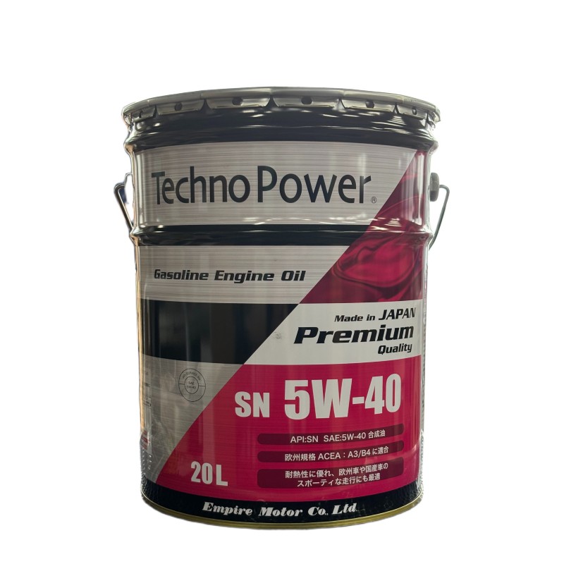 日本製】TP-SN5W40-20 Techno Power テクノパワー 合成油 SN 5W40 20L