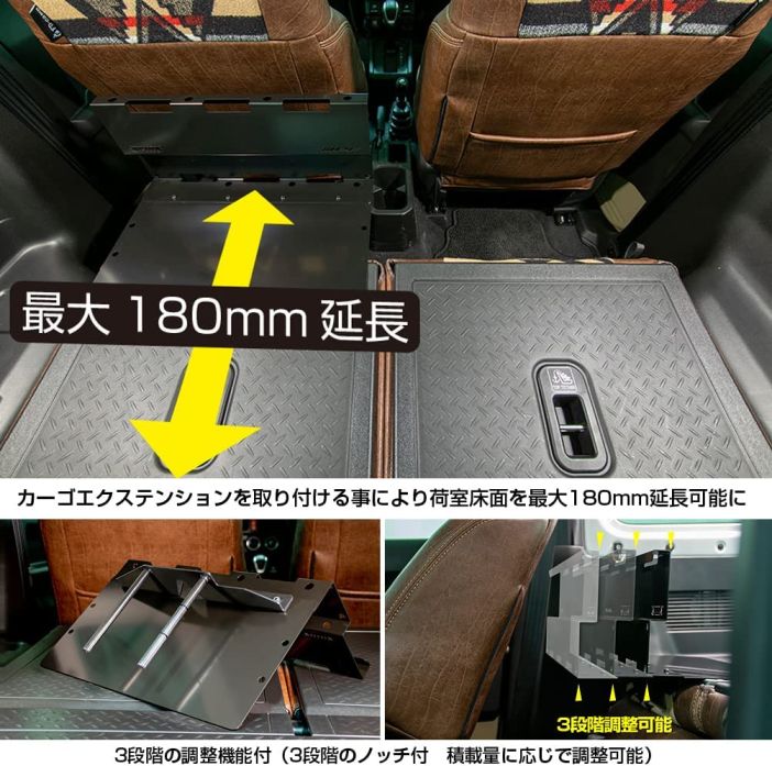 2個セット】EXJ-01 IPF カーゴエクステンション for JIMNY（対応車種
