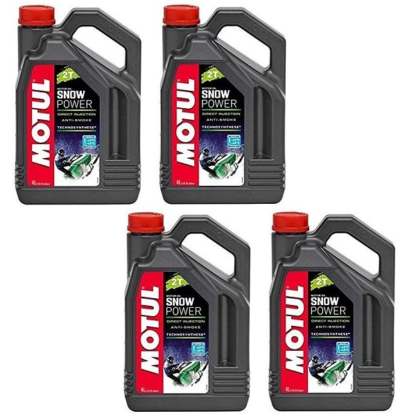 【お得な4本セット】 MOTUL モチュール SNOW POWER 2T 4L スノーモービル アンチスモークタイプ スノーパワー 2T エンジンオイル 2サイクル 品番105888 【送料無料】