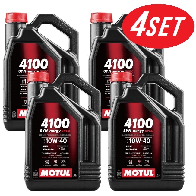 お得な4本セット】113910 MOTUL （モチュール) 4100 SYN-NERGY SPEC