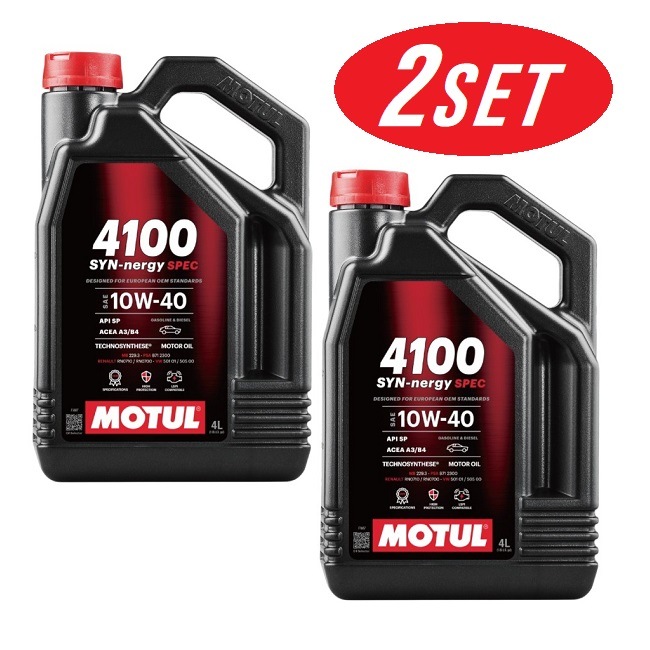 お得な2本セット】113910 MOTUL (モチュール) 4100 SYN-NERGY SPEC