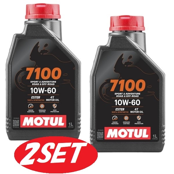 【お得な2本セット】112899 MOTUL (モチュール) 【新商品】 7100 4T MA2 10W60 1L バイク用100%化学合成オイル エンジンオイル 104548 【送料無料】