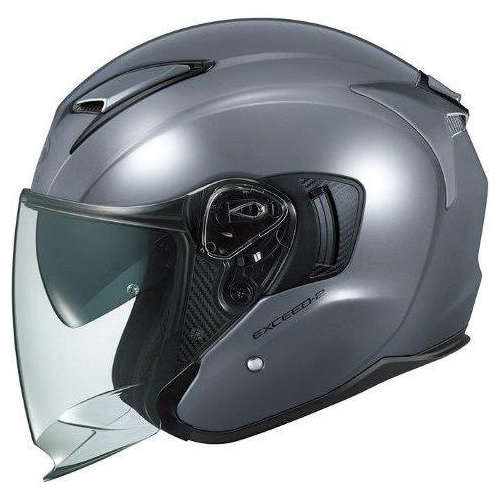 【グレー】Lサイズ エクシード2 OGKカブト オープンフェイス ヘルメット バイク用 EXCEED 2 OGK kabuto 【送料無料】