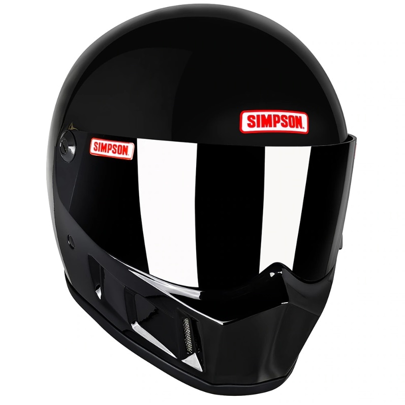 SB15 ブラック 黒 62cm SIMPSON シンプソン フルフェイスヘルメット 【送料無料】