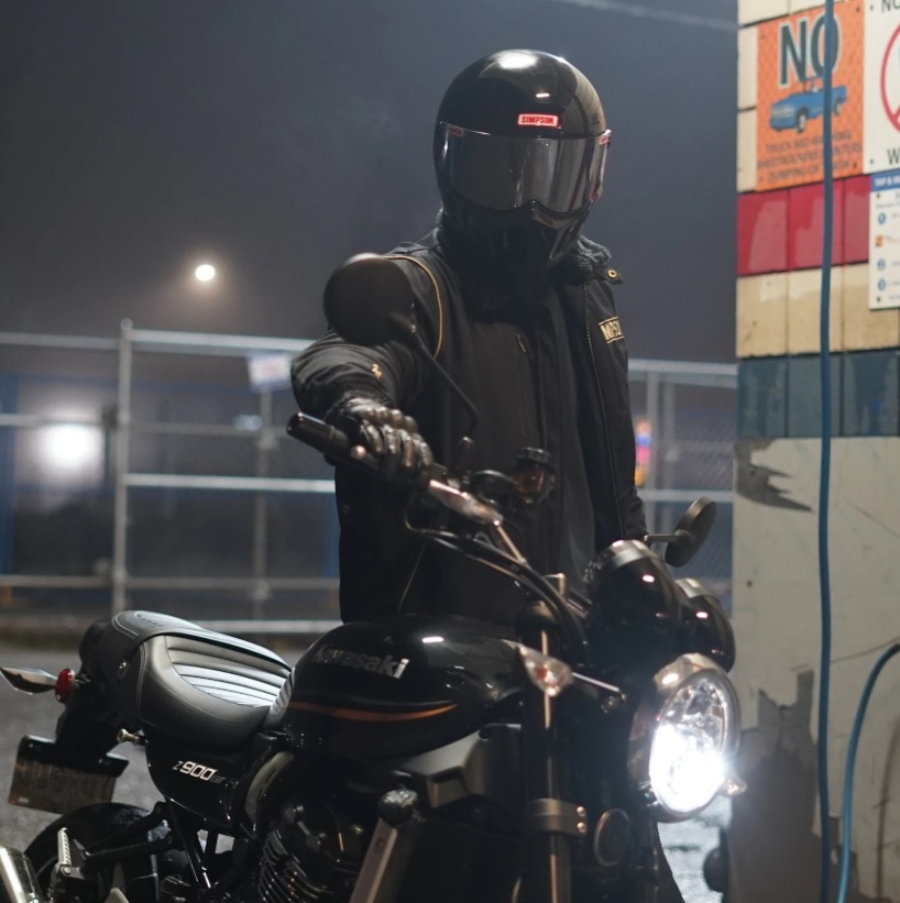 SB15 ブラック 黒 62cm SIMPSON シンプソン フルフェイスヘルメット 【送料無料】