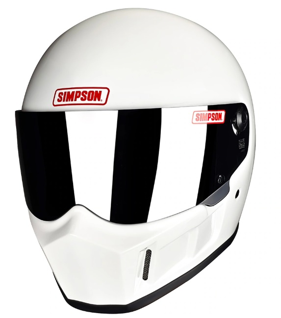 SB15 ホワイト 白 59cm SIMPSON シンプソン フルフェイスヘルメット 【送料無料】