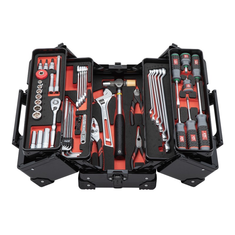 SK35625WZFB KTC 両開きセット フラットブラック SKセール 9.5sq 56点 工具セット ツールセット 【送料無料】