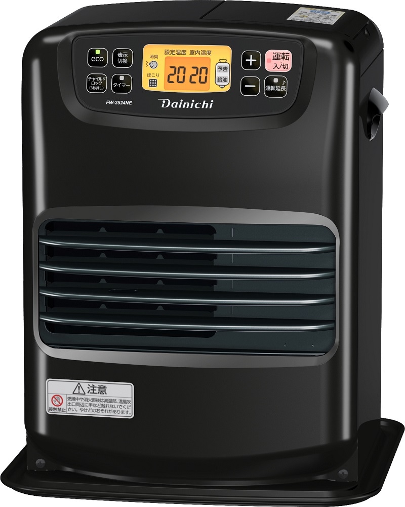 【2025年モデル】FW-2525NE-K ダイニチ 石油ファンヒーター NE 木造7畳 コンクリート9畳まで 3.5Lタンク ワンタッチ汚れんキャップ チャコールブラック 【送料無料】