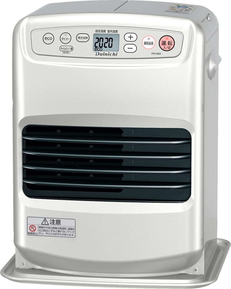 【2025年モデル】FW-25S6-S ダイニチ 石油ファンヒーター Sタイプ 木造7畳 コンクリート9畳まで ワンタッチ汚れんキャップ ライトシルバー 【送料無料】