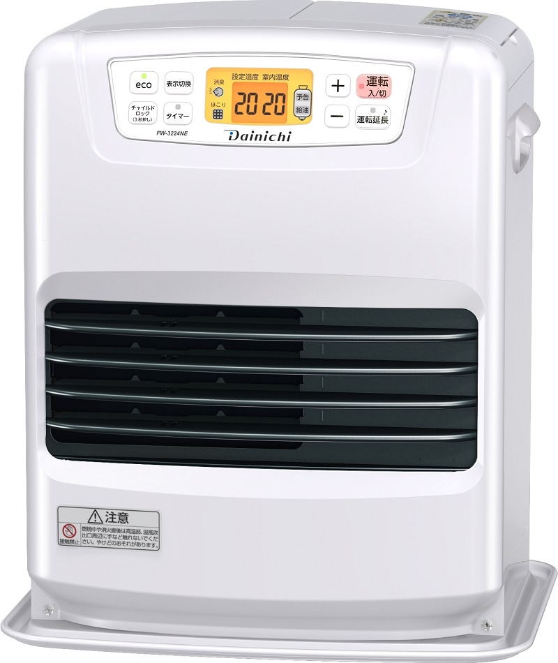 【2025年モデル】FW-3225NE-W ダイニチ 石油ファンヒーター NE 木造9畳 コンクリート12畳まで 5Lタンク ワンタッチ汚れんキャップ ムーンホワイト 【送料無料】