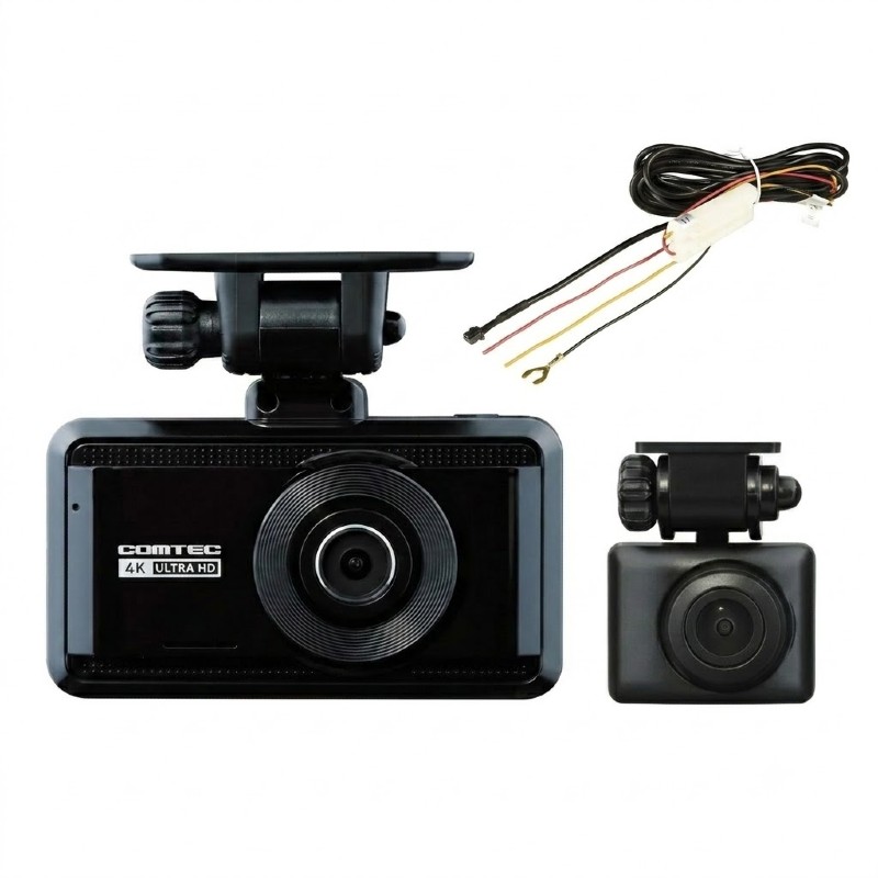 【駐車監視ケーブルセット】 ZDR-750D コムテック 前後2カメラドライブレコーダー フロント 4K UHD GPS・STARVIS搭載 日本製 3年保証 【送料無料】