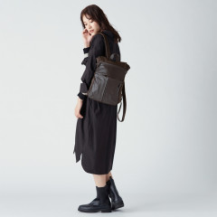 ナイロン×牛革コンビシリーズ リュックサック Sサイズ