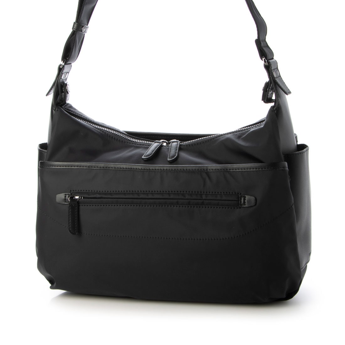 【ナイロンタフタ×リサイクルレザー】デイリーショルダー Mサイズ