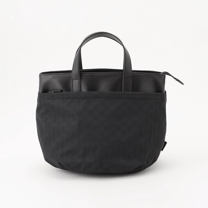 はっ水ドットジャカード リサイクルレザーコンビ 2wayトートバッグ