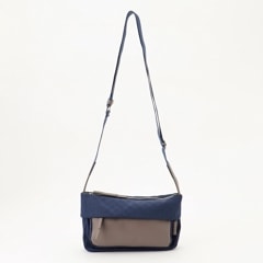 はっ水ドットジャカード リサイクルレザーコンビ ショルダー