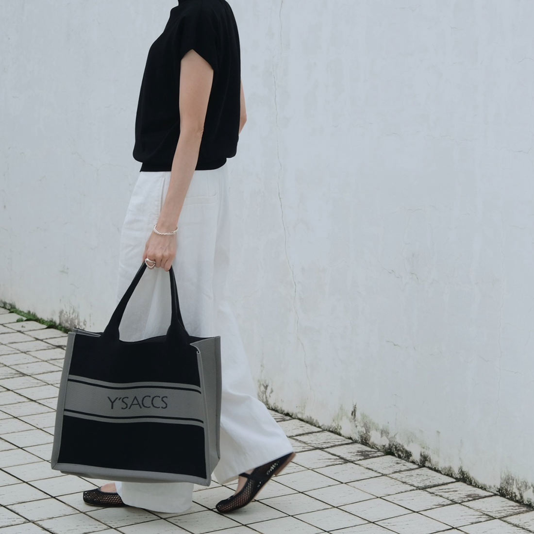 ウォッシャブルニットトート large