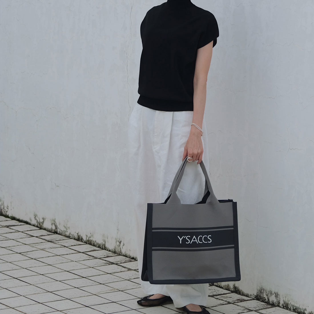 ウォッシャブルニットトート large