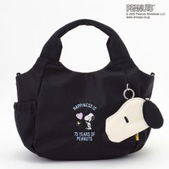 SNOOPYデザイン ギャザー2wayミニトート