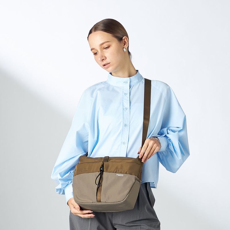 ドローストリング コンビカラーショルダー