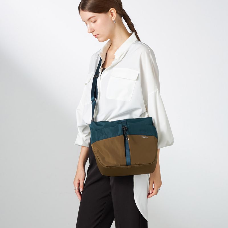 ドローストリング コンビカラーショルダー