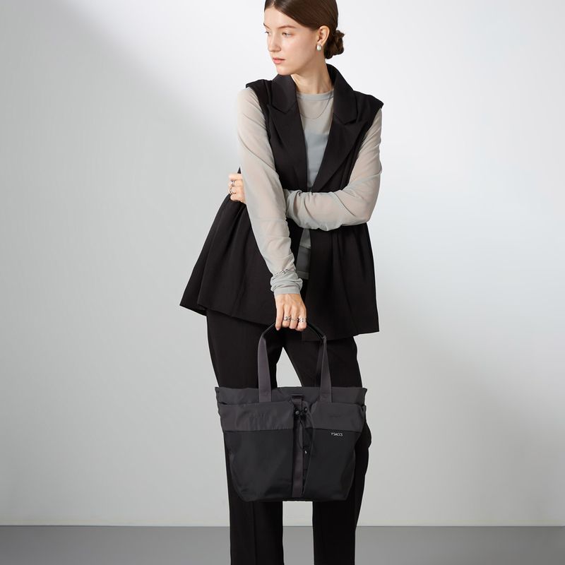 ドローストリング コンビカラー2WAYトート