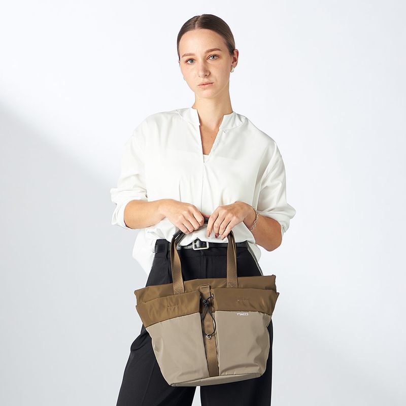 ドローストリング コンビカラー2WAYトート