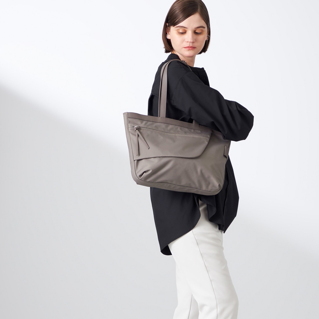 コーデュロイライクナイロントート