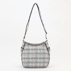 ドローイングチェックショルダーバッグ