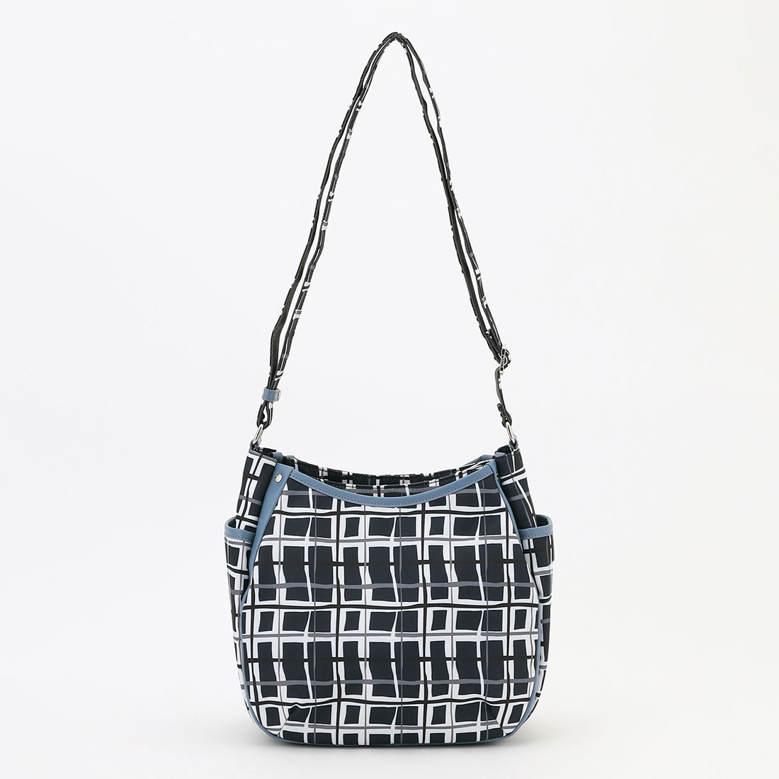 ドローイングチェックショルダーバッグ