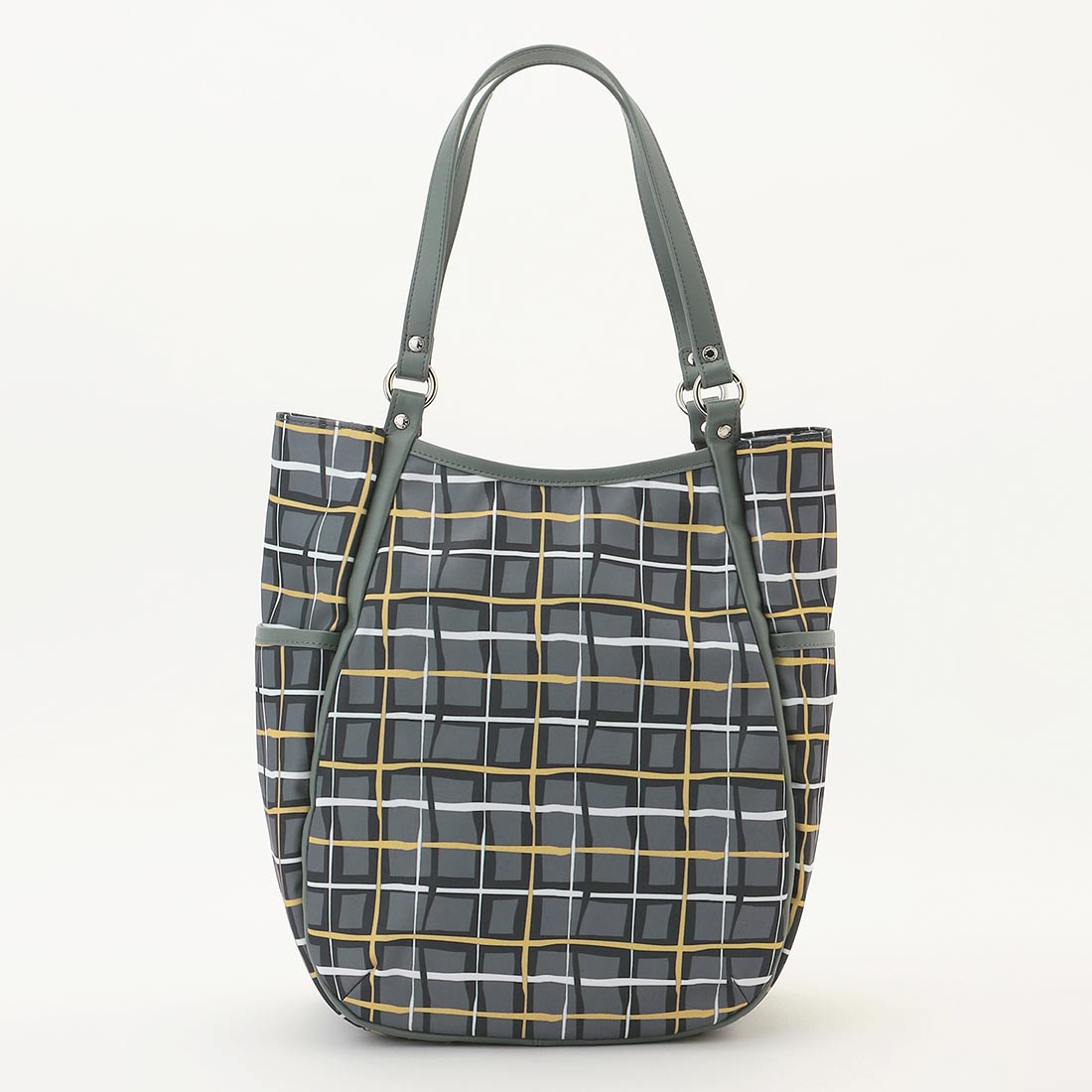 【WEB限定カラー】ドローイングチェックトートバッグ