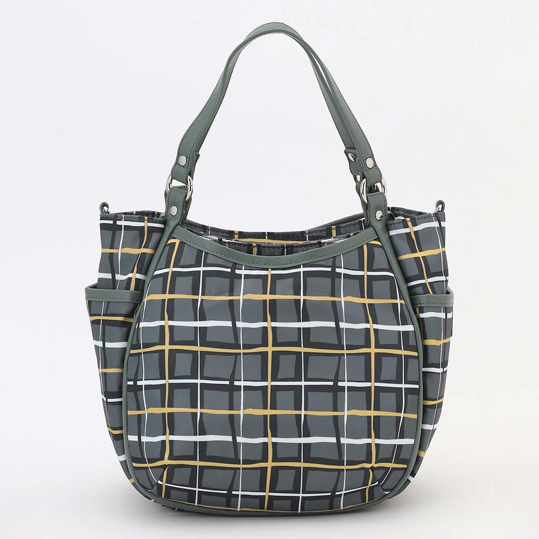 【WEB限定カラー】ドローイングチェック2WAYミニトート